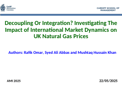 Decoupling Or Integration? Investigating The Impact of International Market Dynamics on UK Natural Gas Prices