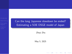 Can the long Japanese slowdown be ended? Estimating a SOE DSGE model of Japan with indirect inference method