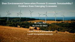 Does Environmental Innovation Promote Economic Sustainability? Evidence from Emerging Economies
