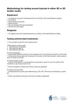 Detailed protocol for antimicrobial testing using the 2D or 3D biofilm platform