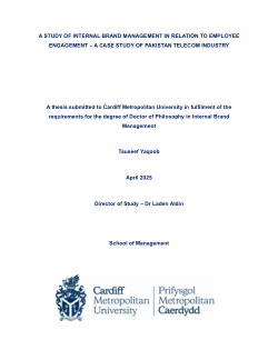 Study of internal brand management in relation to employee engagement: A case study of Pakistan telecom industry