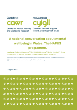 <b>A national conversation about mental wellbeing in Wales: The HAPUS programme</b>
