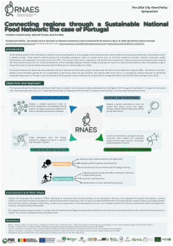 Connecting regions through a Sustainable National Food Network: the case of Portugal