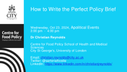 How to Write the Perfect Policy Brief​