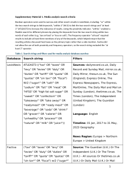 HEALTHEI Media Analysis Supplementary Materials 1 and 2