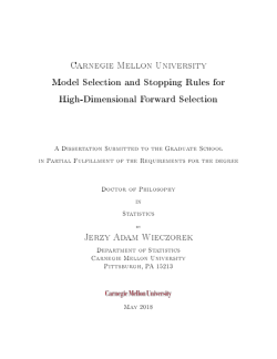 Thesis Statement Essays Thumbnail For Model Selection And Stopping Rules For Highdimensional Forward Selection Thesis Argumentative Essay also Essay Proposal Example Carnegie Mellon University Data Repository Yellow Wallpaper Essay