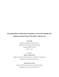 Association Between Physician Propensity to Prescribe Opioids and Medicare Patient Panels’ Mean HCC Risk Scores