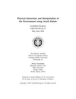 Physical Interaction and Manipulation of the Environment using Aerial Robots
