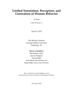 Unified Simulation, Perception, and Generation of Human Behavior