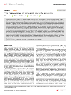 The neuroscience of advanced scientific concepts