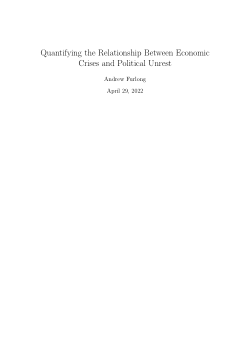 Quantifying the Relationship Between Economic Crises and Political Unrest