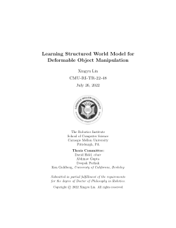 Learning Structured World Model for Deformable Object Manipulation