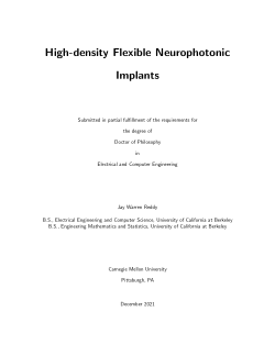 High-density Flexible Neurophotonic Implants