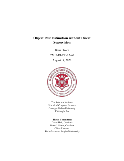 Object Pose Estimation without Direct Supervision