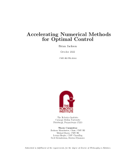 Accelerating Numerical Methods for Optimal Control