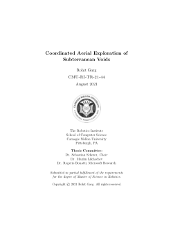 Coordinated Aerial Exploration of Subterranean Voids