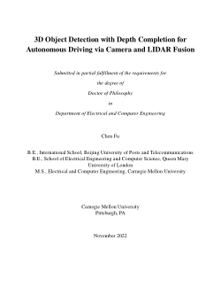 3D Object Detection with Depth Completion for Autonomous Driving via Camera and LIDAR Fusion