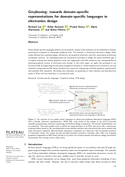 Greyboxing: towards domain-specific representations for domain-specific languages in electronics design