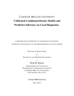 Calibrated Conditional Density Models and Predictive Inference via Local Diagnostics