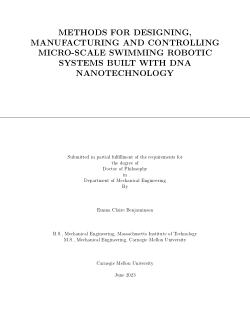 Methods for Designing, Manufacturing and Controlling Micro-Scale Swimming Robotic Systems Built with DNA Nanotechnology
