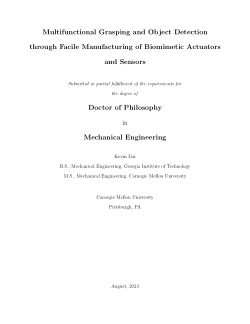 Multifunctional Grasping and Object Detection through Facile Manufacturing of Biomimetic Actuators and Sensors