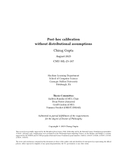 Post-hoc calibration without distributional assumptions