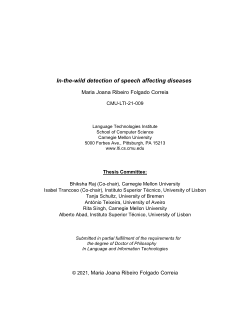 In-the-wild detection of speech affecting diseases
