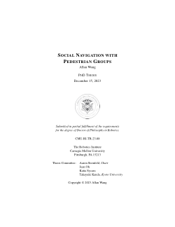 Social Navigation with Pedestrian Groups