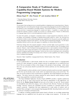 A Comparative Study of Traditional versus Capability-Based Module Systems for Modern Programming Languages