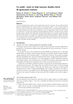 Co-audit: tools to help humans double-check AI-generated content