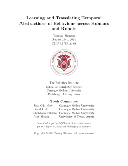 Learning and Translating Temporal Abstractions of Behaviour across Humans and Robots