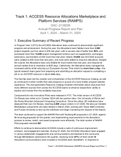 ACCESS Allocations PY3 Annual Report