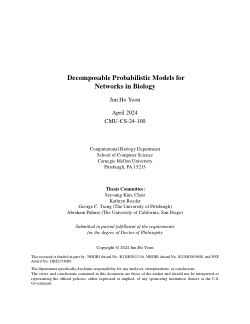 Decomposable Probabilistic Models for Networks in Biology