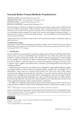 Towards Better Formal Methods Visualizations