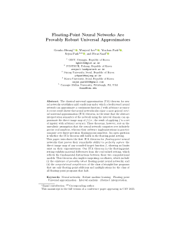 Floating-Point Neural Networks Are Provably Robust Universal Approximators