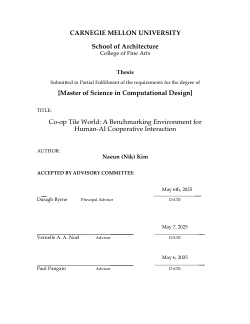 Co-op Tile World: A Benchmarking Environment for Human-AI Cooperative Interaction