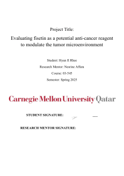 Evaluating fisetin as a potential anti-cancer reagent to modulate the tumor microenvironment