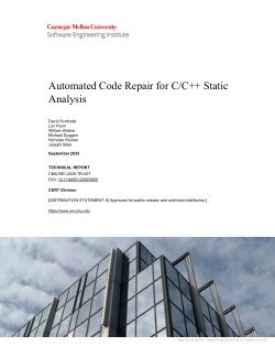 Automated Code Repair for C/C++ Static Analysis