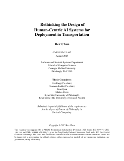 Rethinking the Design of Human-Centric AI Systems for Deployment in Transportation