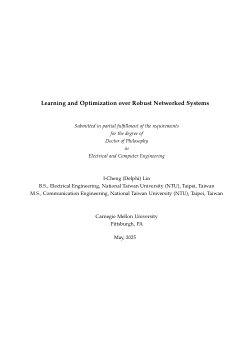 Learning and Optimization over Robust Networked Systems