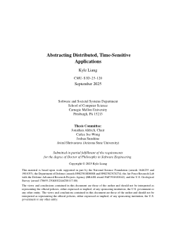 Abstracting Distributed, Time-Sensitive Applications