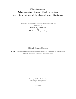 The Expanse: Advances in Design, Optimization, and Simulation of Linkage-Based Systems