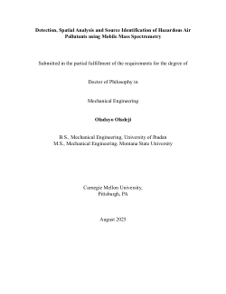 Detection, Spatial Analysis and Source Identification of Hazardous Air Pollutants using Mobile Mass Spectrometry