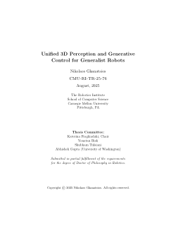 Unified 3D Perception and Generative Control for Generalist Robots