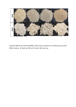 Bambara groundnut dietary fibres