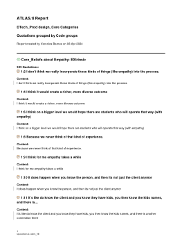 Dataset for the grounded theory study: empathy in industrial design