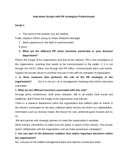 An assessment of the role of the public relations strategist in Lesotho.