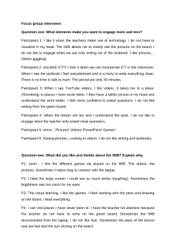 Interactive whiteboard to enhance learning engagement in large classes in Western Cape primary schools