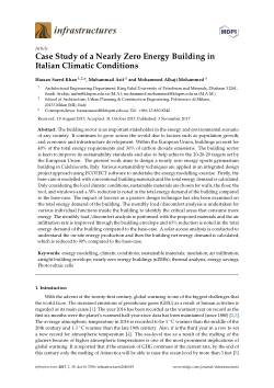 Case study of a nearly zero energy building in Italian climatic conditions