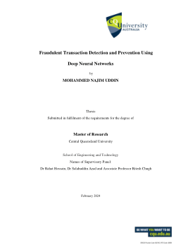 Fraudulent Transaction Detection and Prevention Using Deep Neural Networks